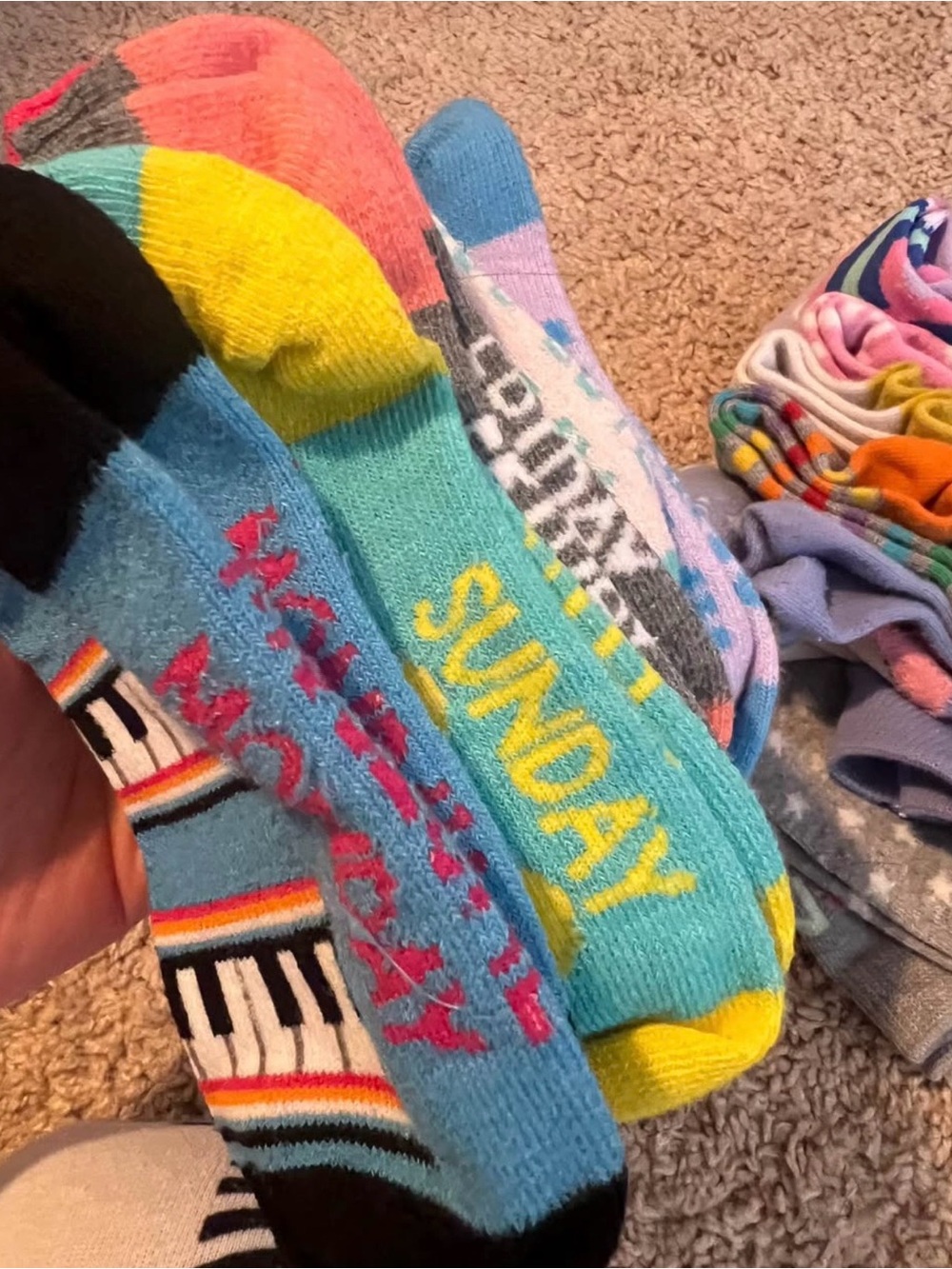 Jefferies Socks Novelty Crew Socks Bundle, Days of the Week